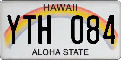 HI license plate YTH084