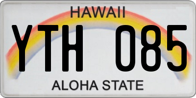 HI license plate YTH085