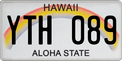 HI license plate YTH089