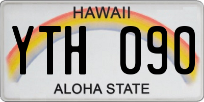 HI license plate YTH090