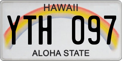 HI license plate YTH097