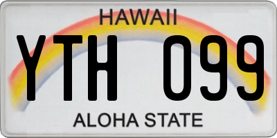 HI license plate YTH099