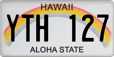 HI license plate YTH127