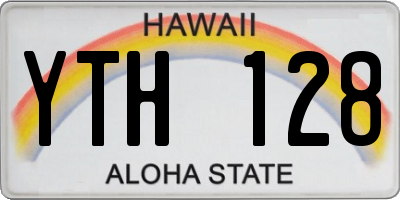 HI license plate YTH128