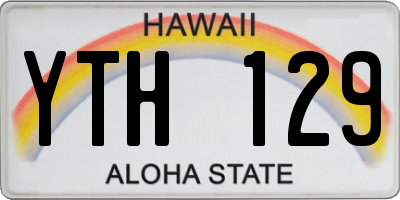 HI license plate YTH129
