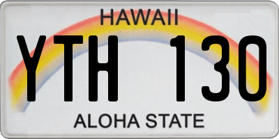 HI license plate YTH130