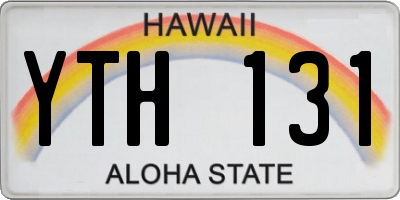HI license plate YTH131