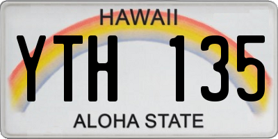 HI license plate YTH135