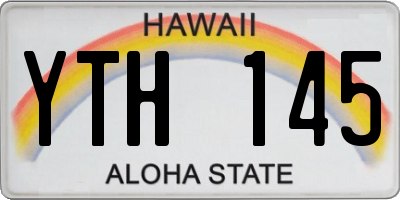 HI license plate YTH145