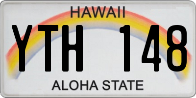 HI license plate YTH148