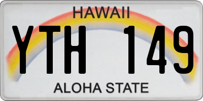 HI license plate YTH149