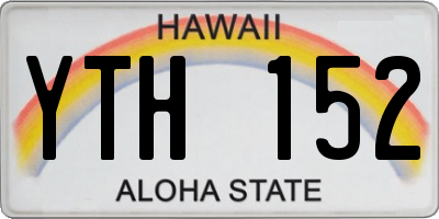 HI license plate YTH152