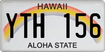 HI license plate YTH156