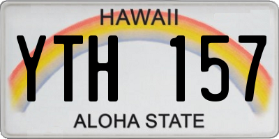 HI license plate YTH157