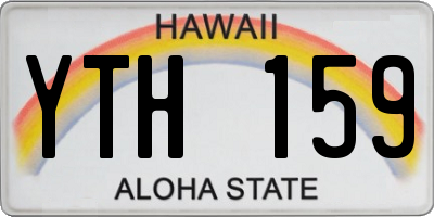 HI license plate YTH159