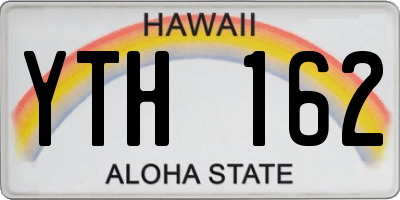 HI license plate YTH162