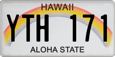 HI license plate YTH171
