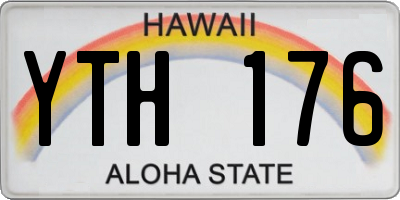 HI license plate YTH176