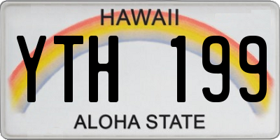 HI license plate YTH199