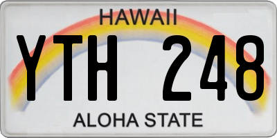 HI license plate YTH248