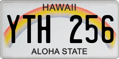 HI license plate YTH256