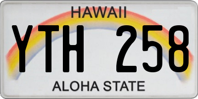 HI license plate YTH258