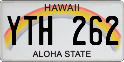 HI license plate YTH262