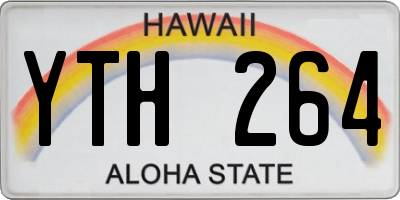 HI license plate YTH264