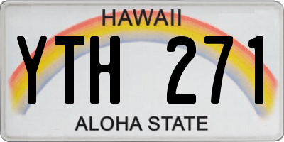 HI license plate YTH271