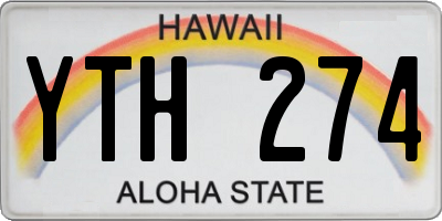 HI license plate YTH274