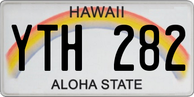 HI license plate YTH282
