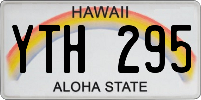 HI license plate YTH295