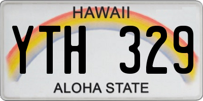 HI license plate YTH329