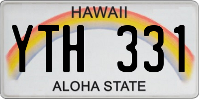 HI license plate YTH331