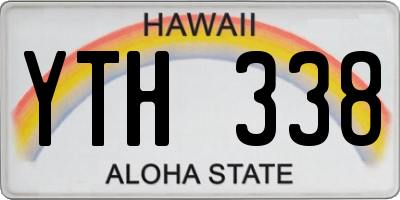 HI license plate YTH338