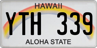 HI license plate YTH339
