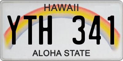 HI license plate YTH341