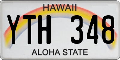 HI license plate YTH348