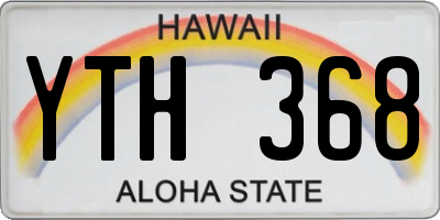 HI license plate YTH368