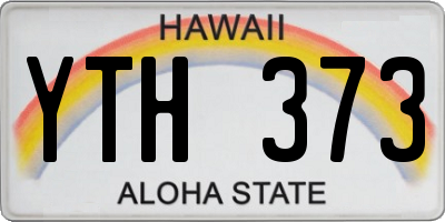 HI license plate YTH373