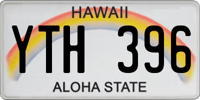 HI license plate YTH396