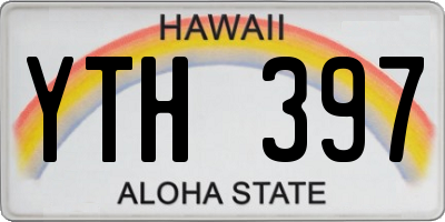 HI license plate YTH397