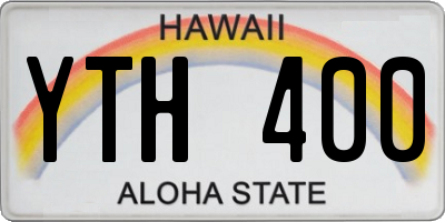HI license plate YTH400