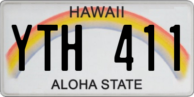 HI license plate YTH411