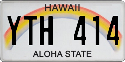 HI license plate YTH414