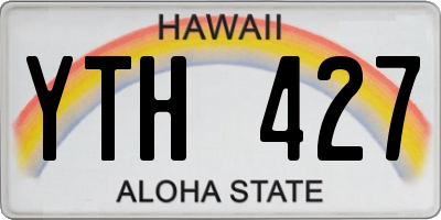 HI license plate YTH427