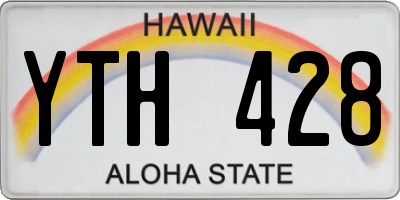 HI license plate YTH428