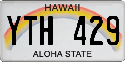 HI license plate YTH429