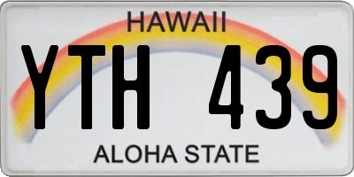 HI license plate YTH439