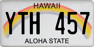HI license plate YTH457